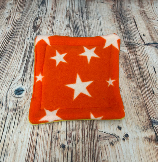 Orange Star Fleece Cage Pad