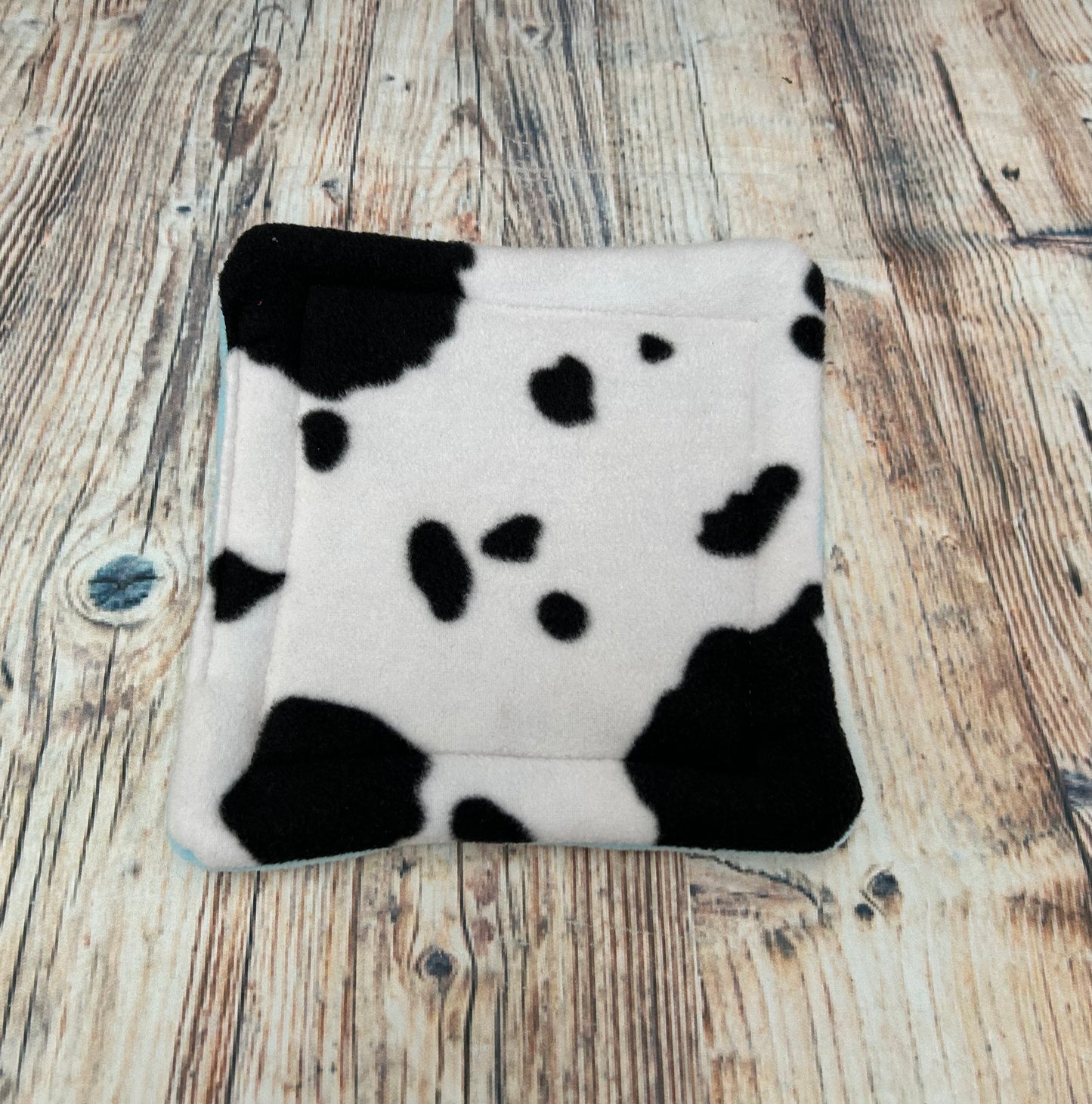 Cow Fleece Cage Pad