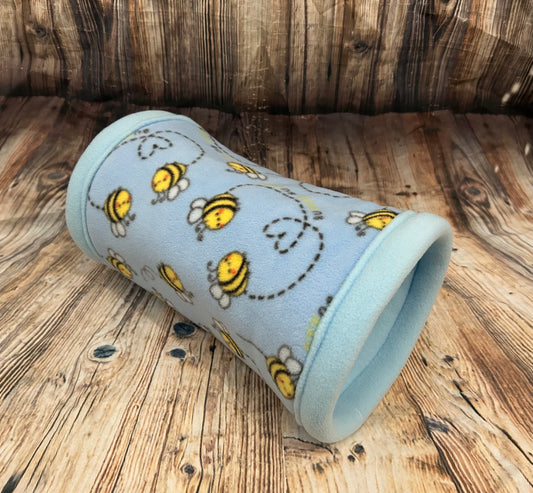 Bee Fleece Cosy Tunnel / Baby Blue