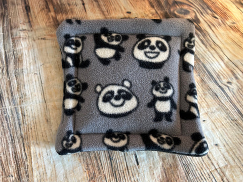 Grey Panda Fleece Cage Pad