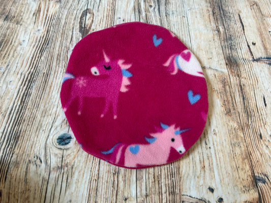 Cerise Unicorns Fleece Heat Pad Cover (snugglesafe)