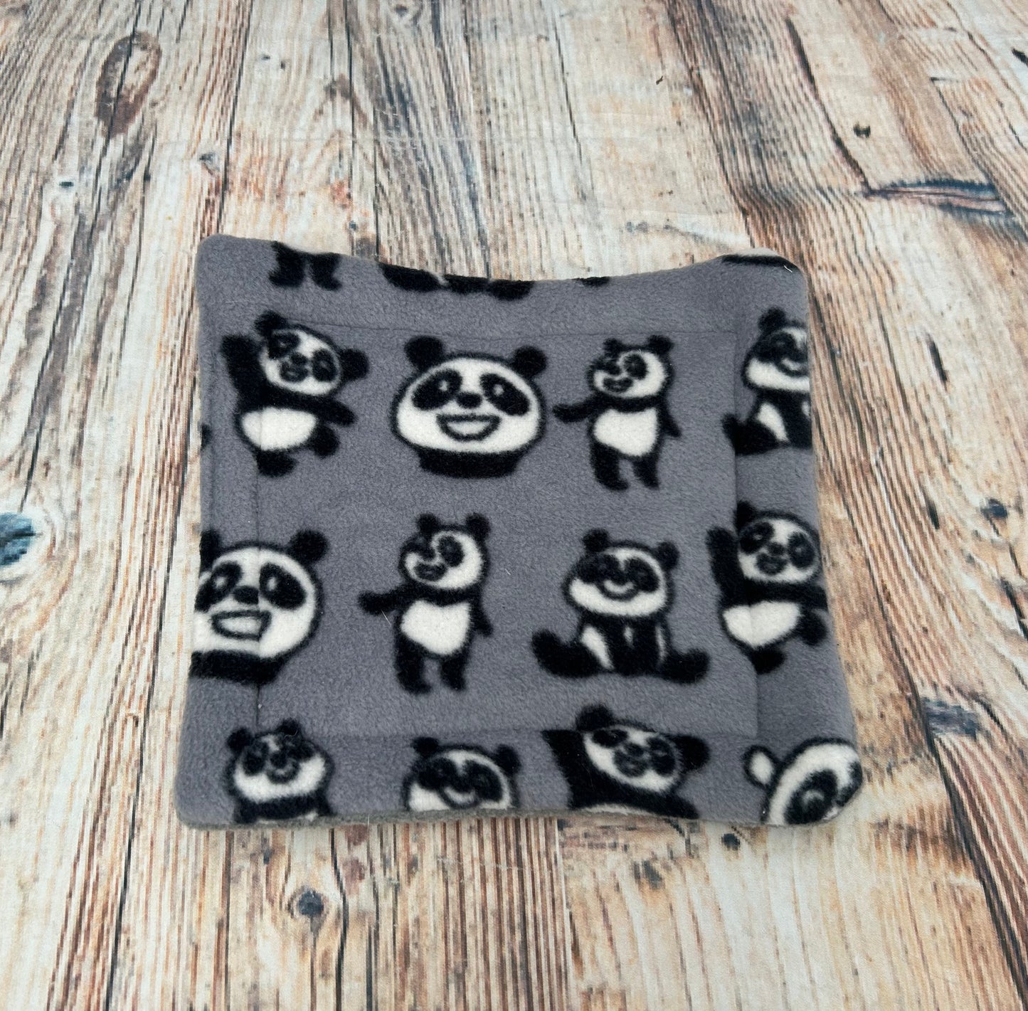 Grey Panda Fleece Cage Pad