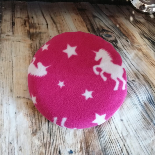 Cerise Unicorns Fleece Heat Pad Cover (snugglesafe)